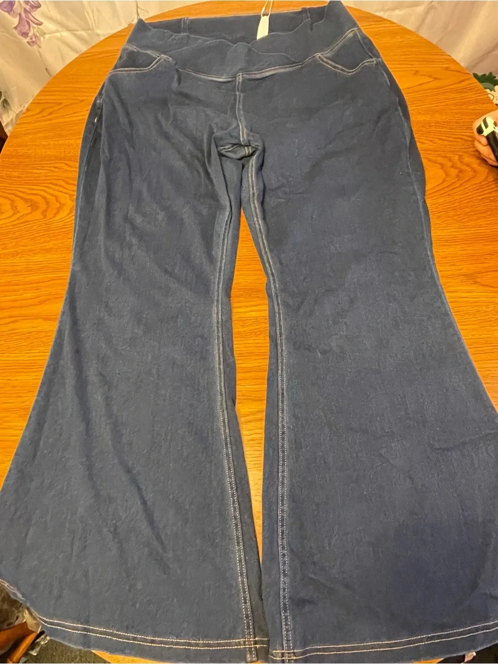 HALARA Flex™ High Waisted Crossover Pocket Washed Casual Jeans - Picture 11 of 14